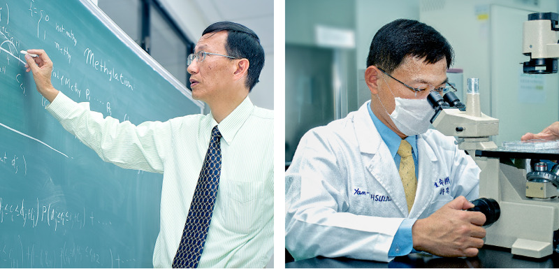 1. Dr. Gene Huang; 2. Hszü Jen-tö professzor
