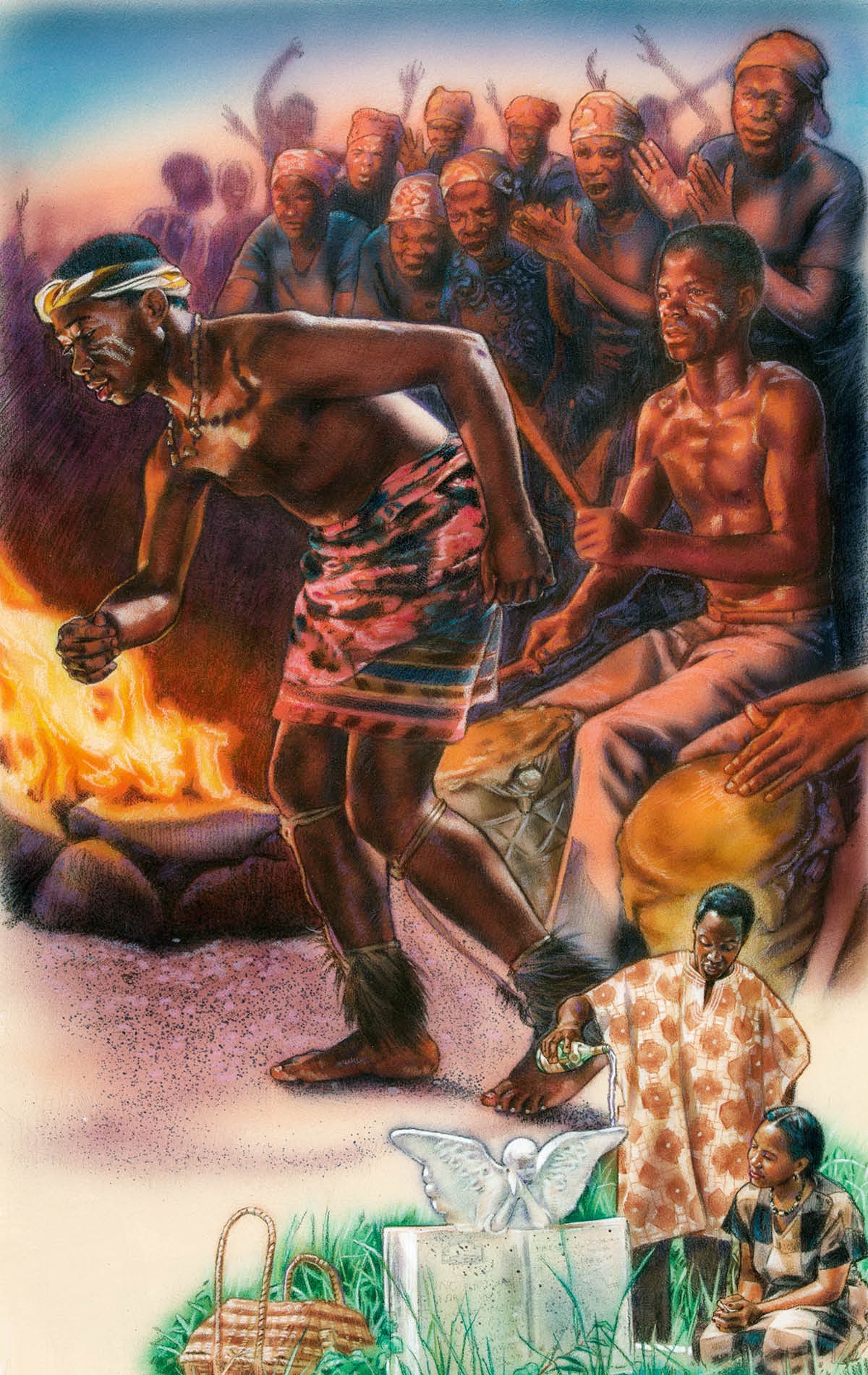 IMAGE 18 PICTURE DESCRIPTION: Customs based on the belief that the dead can see the living CAPTION: Some customs are based on the lie that the dead are able to see us