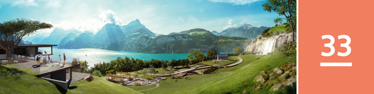 Image 1: People live on a paradise earth.