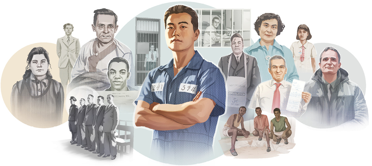 Image 3: Modern-day Jehovah’s Witnesses who endured persecution and imprisonment because of their faith. CAPTION: Millions of Jehovah’s worshippers have successfully endured opposition. You can too!