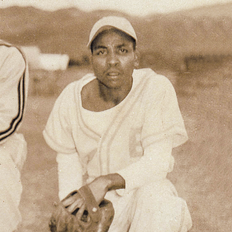 IMAGE 2 PICTURE DESCRIPTION: A young Samuel Hamilton in his baseball uniform