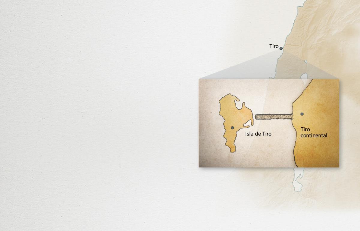 Toib mapa ni raslooy pu goyoʼ Tiro continental né isla de Tiro