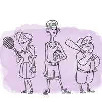 Anyaka mo ma omako lago odilo tennis, awobi mo ma omako odilo, ki dong awobi mukene ma omako lago odilo baseball
