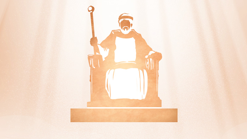 IMAGE 6 PICTURE DESCRIPTION: Jesus sitting on his heavenly throne as rays of Jehovah’s glory shine down on him. CAPTION: Jesus, under Jehovah’s headship, gives direction to the Christian congregation (See paragraph 14)