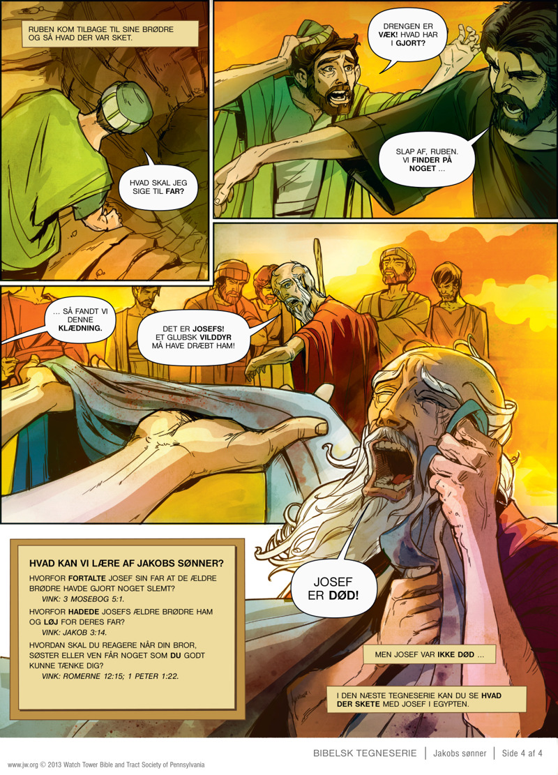 Jakobs sønner | Bibelsk tegneserie, image size:800x1111