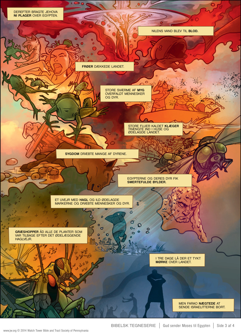 Gud sender Moses til Egypten | Bibelsk tegneserie, image size:800x1111