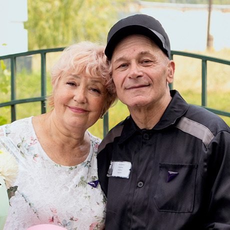 Vladimir and his wife, Nataliya, after his release